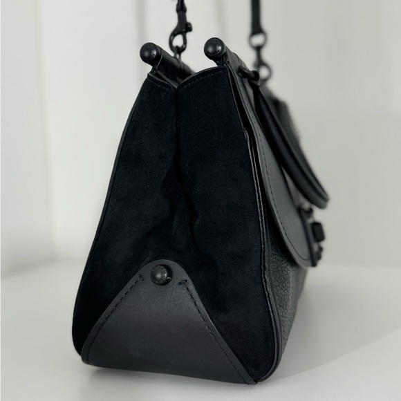 COACH Drifter Carryall in Black Leather & Jet Black Micro Wallet - Picture 4 of 15